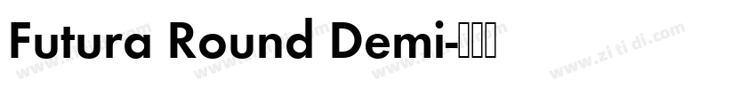 Futura Round Demi字体转换